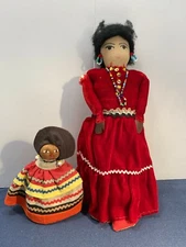 Two Vintage Native American Dolls