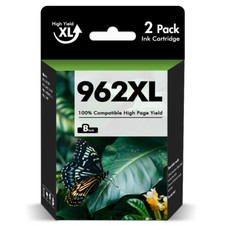 2PK 962XL Ink Cartridges for HP Officejet Pro 9010 9015 9018 9020 9025 Printers