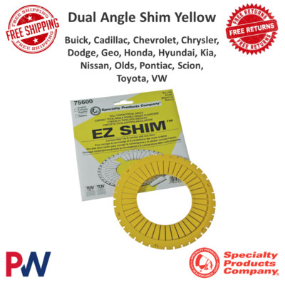 スターチム SPC Yellow Dual Angle Shim Camber +/- 1.50 Degree & Toe +/- 1.50