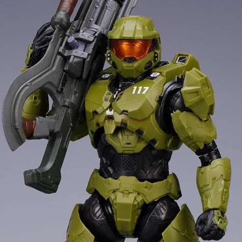 Halo 4 Master Chief Green Spartan 7'' Action Figure Collection Model PVC Toy UK - Picture 20 of 21