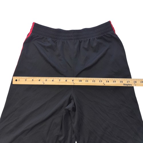 Adidas activewear shorts Boy XL(18-20)/black+red stripes/int.drawstring/pockets - Picture 5 of 12
