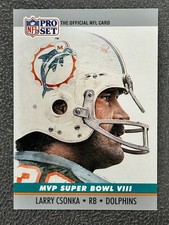 1990 Pro Set Larry Csonka MVP Super Bowl VIII #8