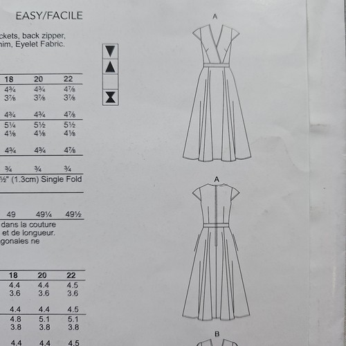 Vogue 1672 New UncutSewing Pattern For Misses Lined Dress Size A5 (6-8-10-12-14) - Picture 4 of 9