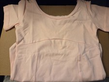 Short Sleeve Ballet Dance Gymnastics Leotards for Girls - Light Pink Size 6/7