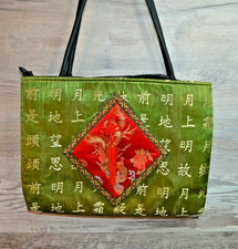 AMP Accessories Handbag Oriental Shoulder Tote Bag Chinese Silk