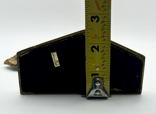 Vintage Brass Bookends Tulips in Vase Bookends Pair Decor 9.25” X 7.75” Taiwan - Picture 10 of 11