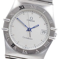 OMEGA Constellation Date Silver Dial Quartz Men's Watch_939500