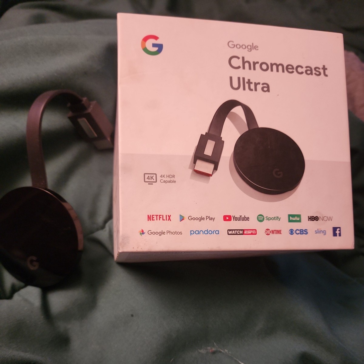 Google Chromecast Ultra 4K HD Media Streaming Device GA3A00403A14