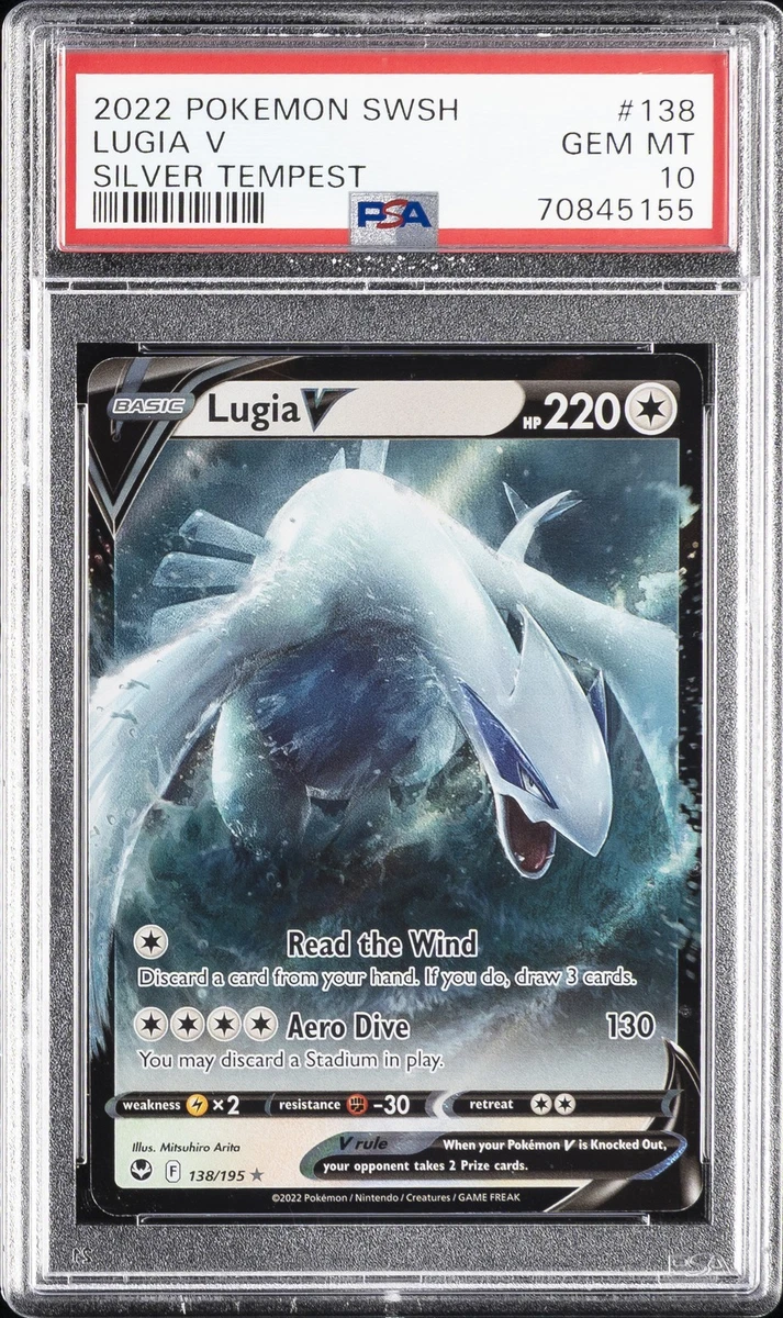 is lugia a rare pokemon card Amazon.com: Lugia V 185/195- Silver Tempest - Full Art - Pokemon Ultra Rare  Card main image 1