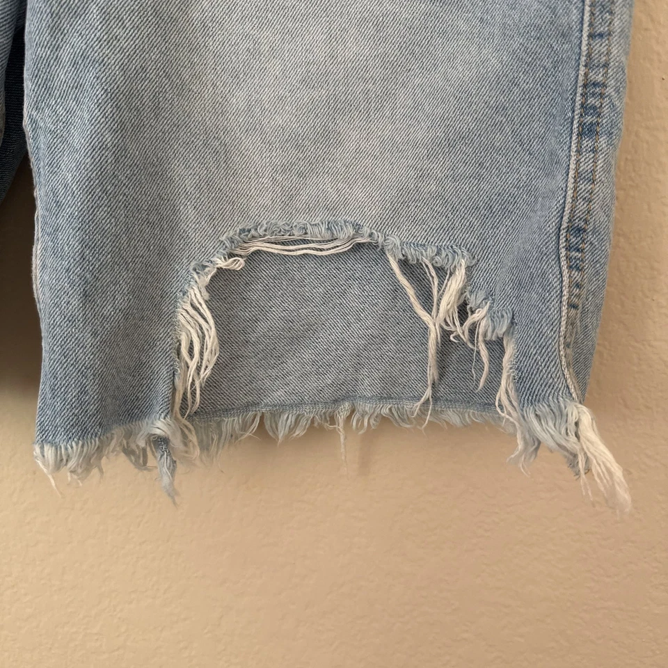 Pantalones cortos largos de mezclilla Free People We The Free "Ghost Town" en azul bodie Foto 3 de 4