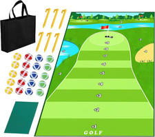 Golf Chipping Game Set with Hitting Mat   Indoor  Outdoor Practice Kit for Adul