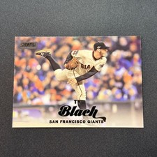 2017 Stadium Club #105 Ty Blach Black Foil SP Rookie Card RC. rookie card picture