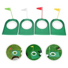 4 Pcs Indoor Outdoor Golf Practice Putting Green Cups Holes for Home