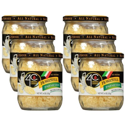 (Pack of 6) 4C Foods Parmesan Homestyle Shredded Cheese 6 Oz