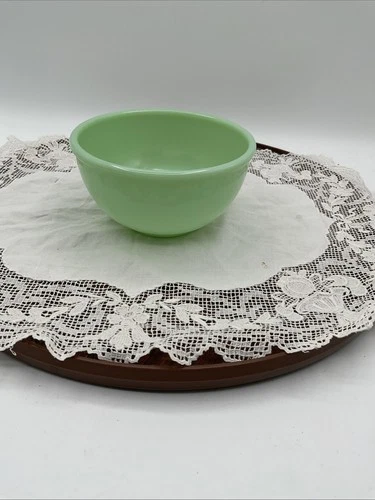Fire King Jadeite 4 3/4 Inch Beaded Edge Bowl  - Oven Ware