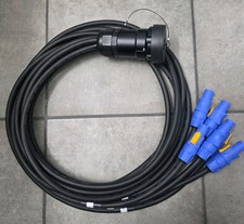 SOCAPEX 19 PIN Male 6FT to Blue Powercon Breakout