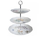 Lenox Butterfly Meadow 3-Tiered Server New — photo 1