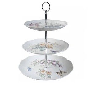 Lenox Butterfly Meadow 3-Tiered Server New