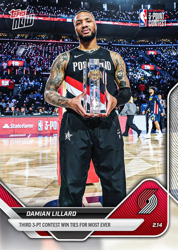 Damian Lillard – Damian Lillard - 2025-26 NBA Topps NOW® - Card 175 - PR: 2205
