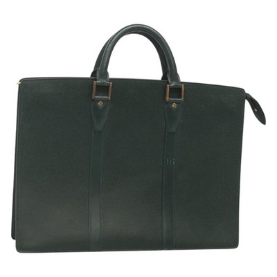 LOUIS VUITTON Taiga Porte Documents Rozan Bag Ardoise M30052 LV Auth 121200