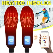 Heated Insoles Foot Warmer - 6000mAh Rechargeable APP Control 3 Heating 6 Timer