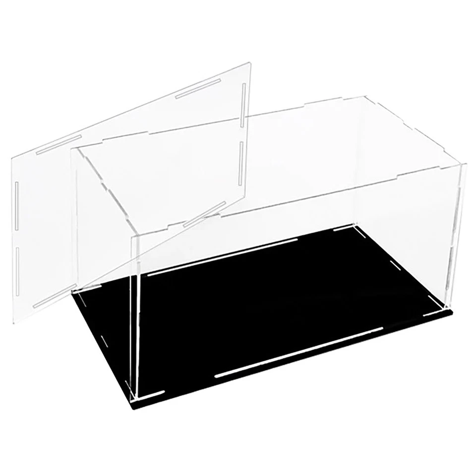 Clear Acrylic Display Case for 1: 24 Model Toy Car Display Box with Black Base - Image 3 of 4