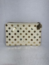 Kate Spade New York Metallic Polka Dots Pencil Case Pouch