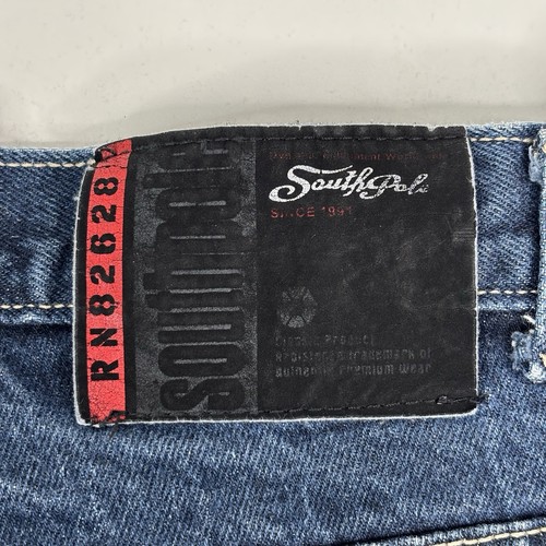 Southpole Jean Shorts RN82628 Boys 12 Dark Wash Baggy - Picture 11 of 11