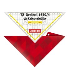 AR18054B TZDreieck AR1650/4 inkl. Geocover Schutzhülle Hypotenuse 25cm, lösba...