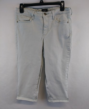 NYDJ Women's Jeans Size 6 Mint Green Cropped Lift Tuck Stretch Mid Rise Denim