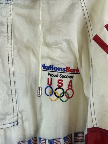 Vintage Starter Olympics Jacket Mens Atlanta Embroidered Windbreaker NWT Size XL - Picture 4 of 10