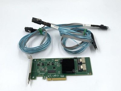 LSI SAS9211-8i 6Gb PCIe x8 RAID Controller mit Supermicro SAS SATA Kabel