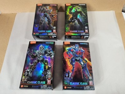 NEW Blokees Transformers Classic Class Optimus Prime Scourge Megatron LOT of 4