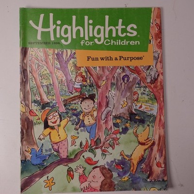 Highlights for Children Zeitschrift September 1996 #539 Rätsel Geschichten