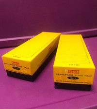 Two 2 Vintage Kodak Cavalcade No 1 Photo Slide Trays, 40 count Per Box