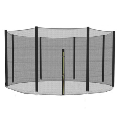 Zoyemone Trampoline 12Ft Replacement Safety Enclousure Net For 8 Straight Poles