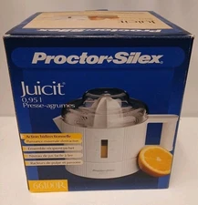 Vintage Original Proctor Silex Juicit 16 Oz. 66100R Orange Juicer With Box NEW!