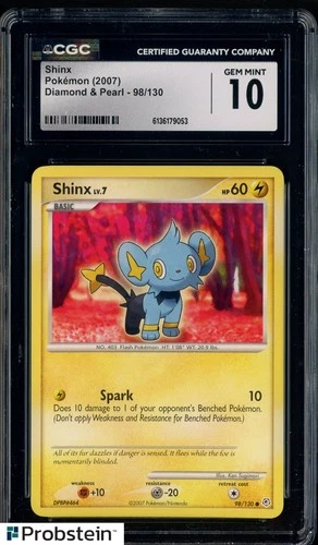 2007 Pokemon Diamond & Pearl #98 Shinx CGC 10 GEM MINT