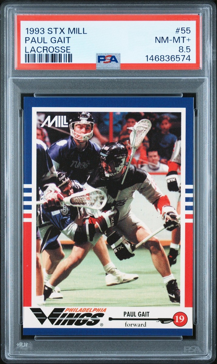 1993 STX M.I.L.L. LACROSSE #55 PAUL GAIT PSA 8.5 | eBay 1993 STX M.I.L.L. LACROSSE #55 PAUL GAIT PSA 8.5 | eBay
