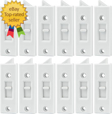 12 Pcs Window Latch Locks Spring Loaded Window Tilt Latch Replacement Part by