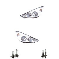 Halogen Scheinwerfer Frontscheinwerfer Set H7/H1 FüR Peugeot 206+ Inkl. Lampen