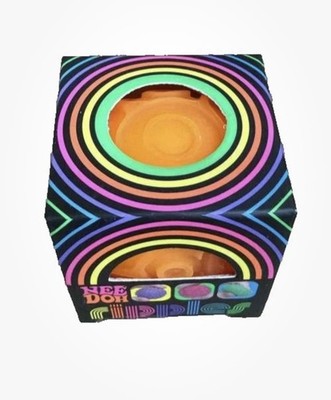 Needoh Nee Doh Teenie - Sensory Squeeze Toy - Mini Ripples- 1.25'' Wide - Orange