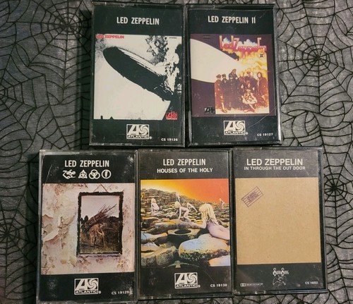 Led Zeppelin Cassette Tape Lot x4 I II Houses Of The Holy In Through Out Door