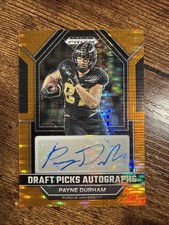 2023 Panini Prizm Draft Picks Orange Pulsar /49 Payne Durham Rookie Auto Tampa🔥