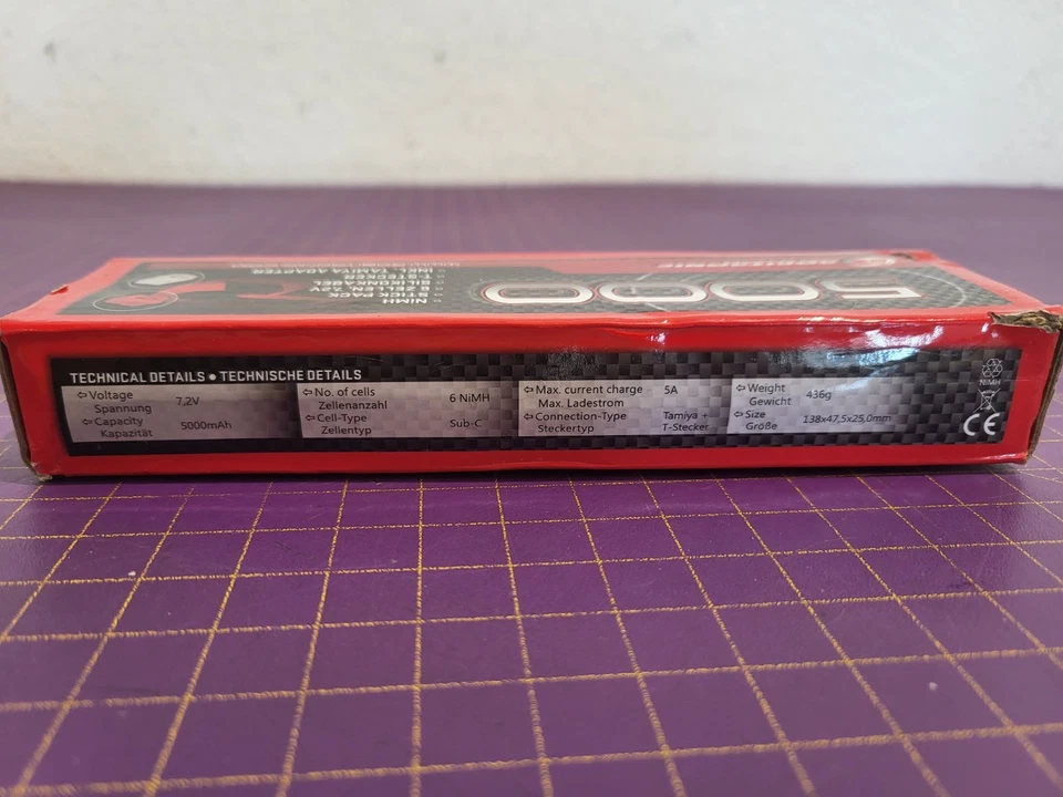 ROBITRONIC NIMH STICK AKKU RACINGPACK 7,2V 5000mAh_0.5_5 - Bild 2 von 4