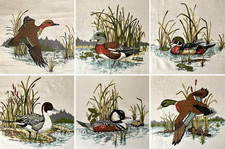 Vintage Cranston VIP WILD DUCKS Fabric Panels 12" X 14" Ea Unfinished YOU PICK
