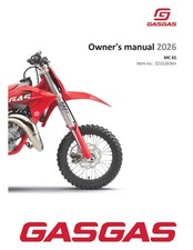 GAS GAS GASGAS Owners Manual Book Guide 2026 MC 65