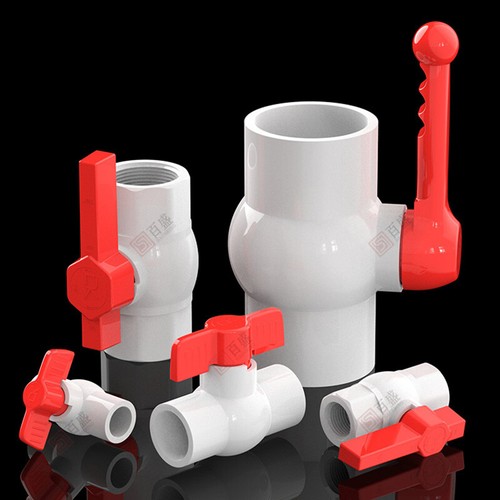 PVC Pipe Fitting 20mm-110mm Ball Valve Socket Solvent Weld / Female Thread White - Picture 6 of 33