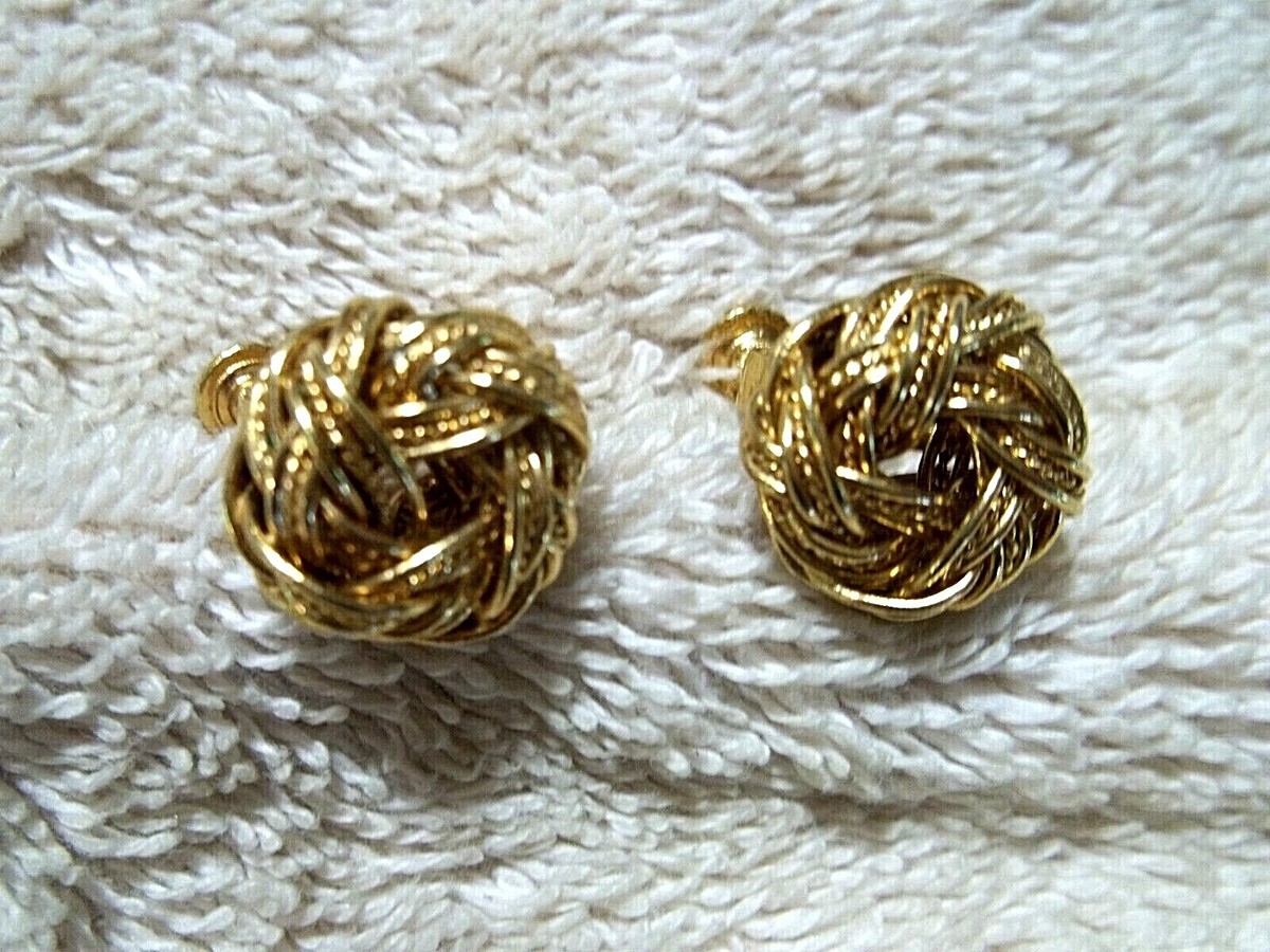 gold napier earrings