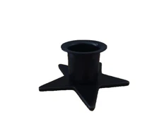 Black Metal Star Candle Holders Perfect for Windowsills